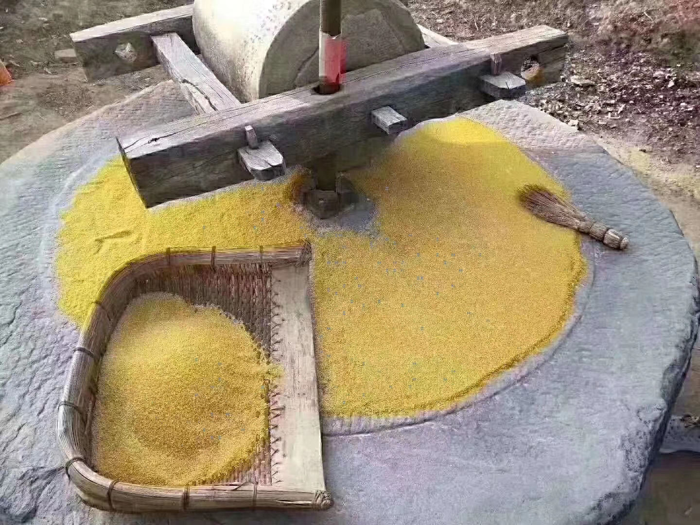 展示破壁机、咖啡研磨机和石磨三种家用磨具的对比图,突出其结构与使用场景 家用磨具对比图