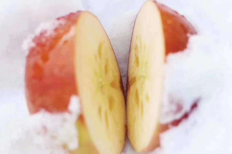 红星苹果切片图