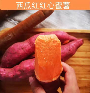 西瓜红蜜薯,六鳌蜜薯,甜软面,红皮红心,量大从优