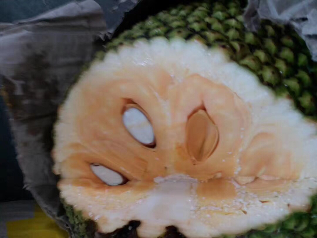 菠萝果肉发黑对比图