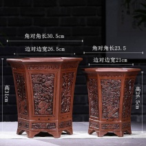 紫砂花盆大号兰花盆特大粗陶仿古花盆阳台专用室内盆景盆清仓
