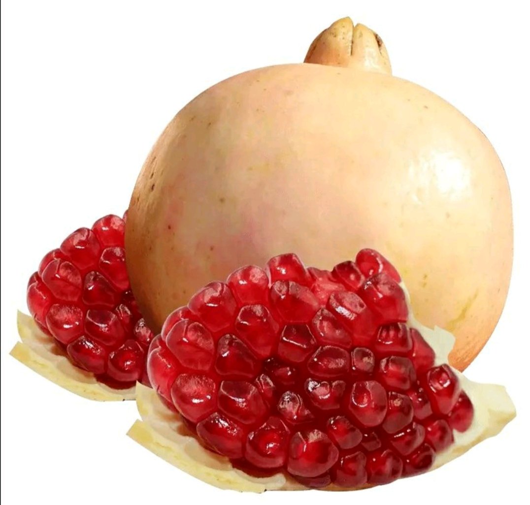 石榴与桃子外观对比图