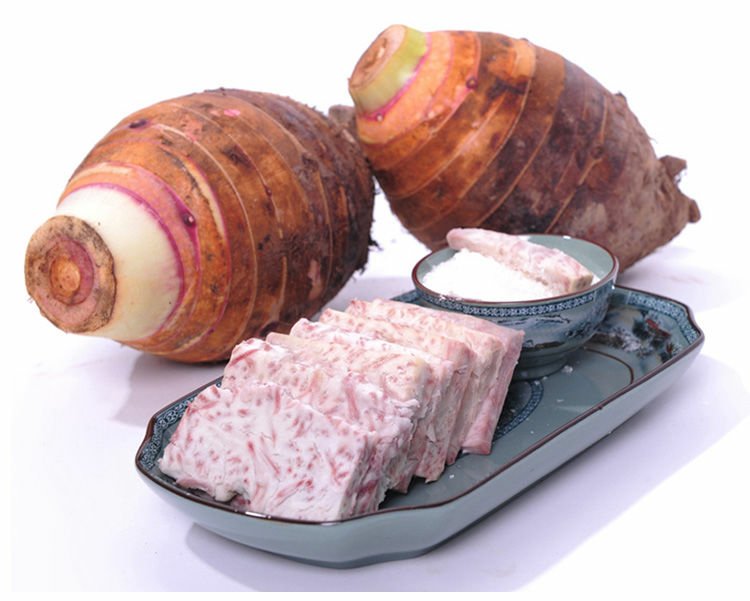 荔浦芋头切块与血糖反应曲线对比图,展示其升糖趋势及与其他食材组合后的变化 荔浦芋头切块与血糖曲线图