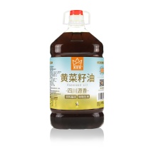 纯黄菜籽油5L大桶约10斤厂家直销美家餐食用油整件批发