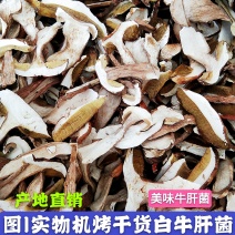 牛肝菌【出口货内销货】美味白牛肝菌烘烤片干货原产地批发