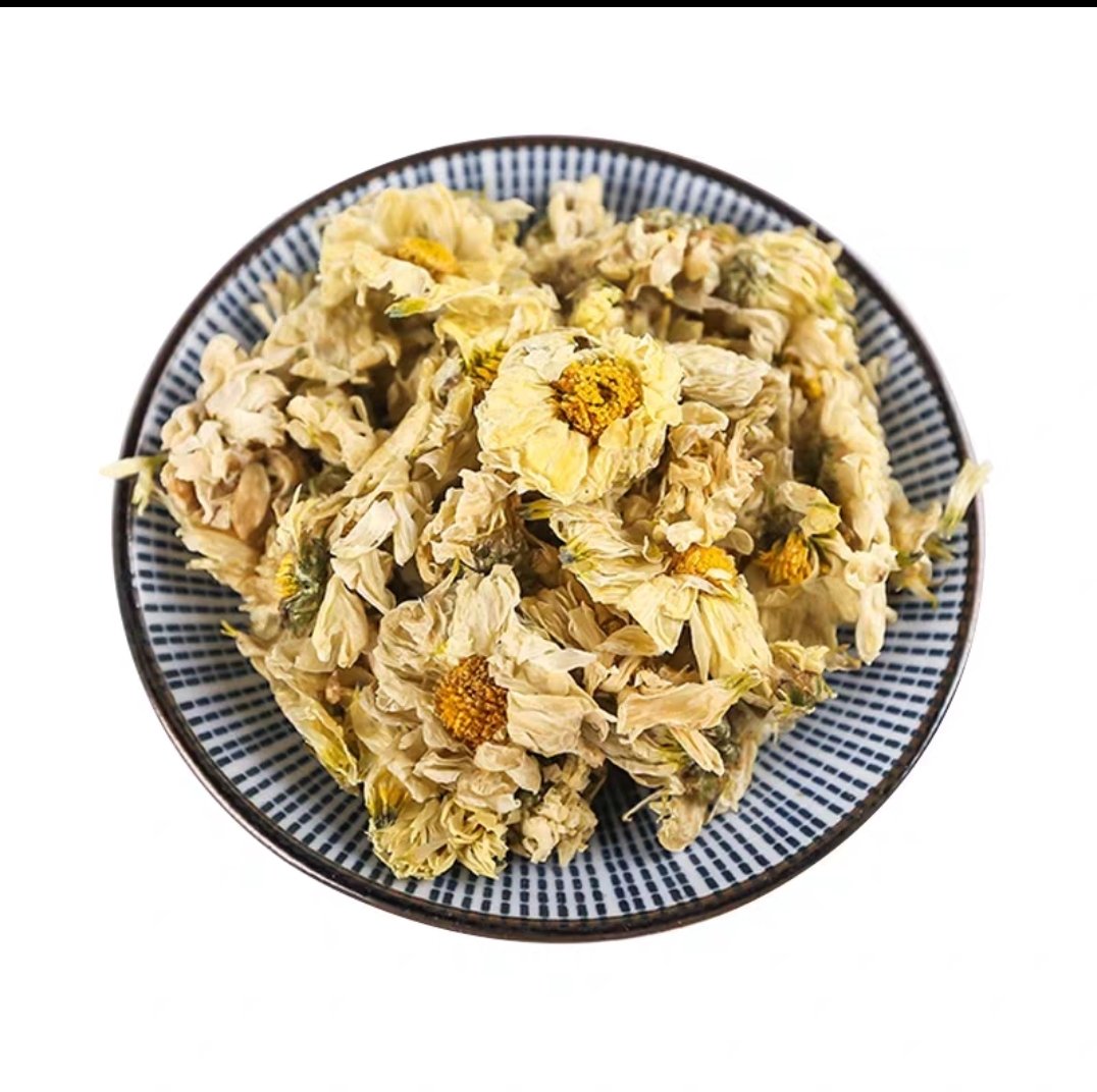 杭白菊与昆仑雪菊市场销售数据柱状图对比