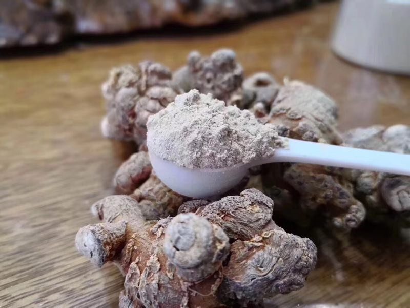 三七根粉末与容器