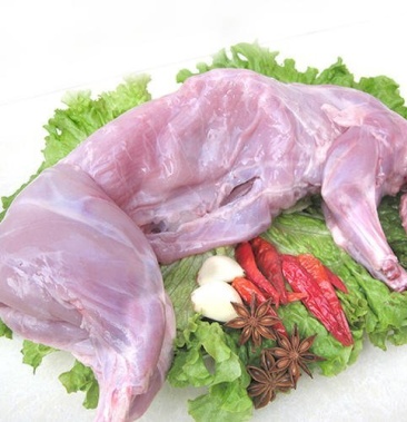 冰鲜白条兔兔肉绿色农家自养