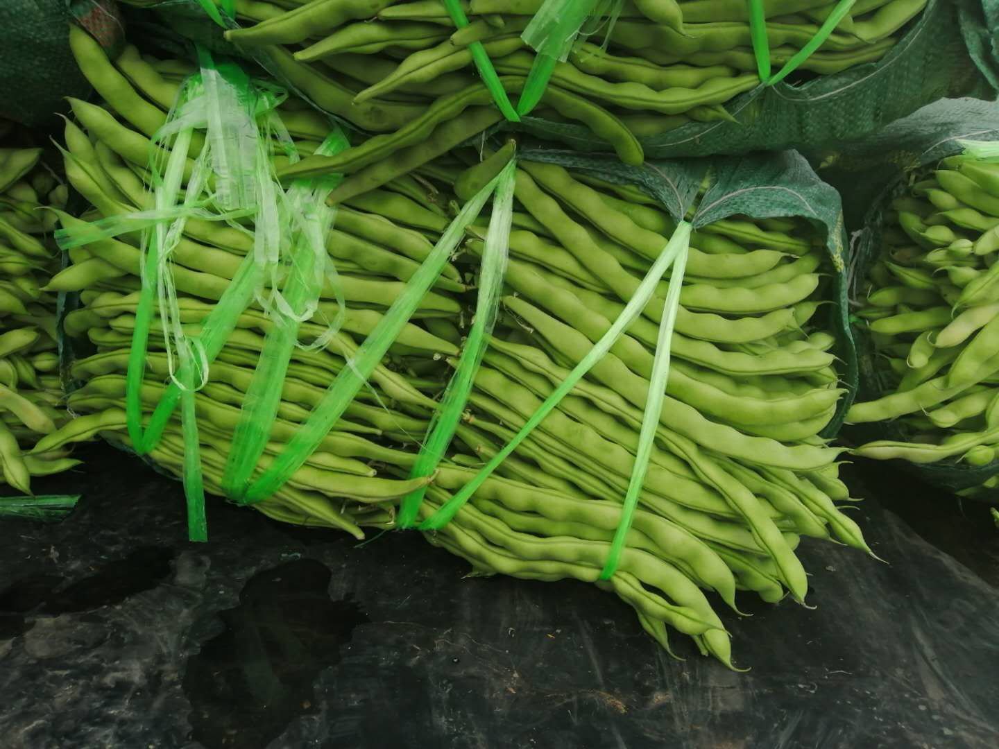新鲜毛豆市场销售场景