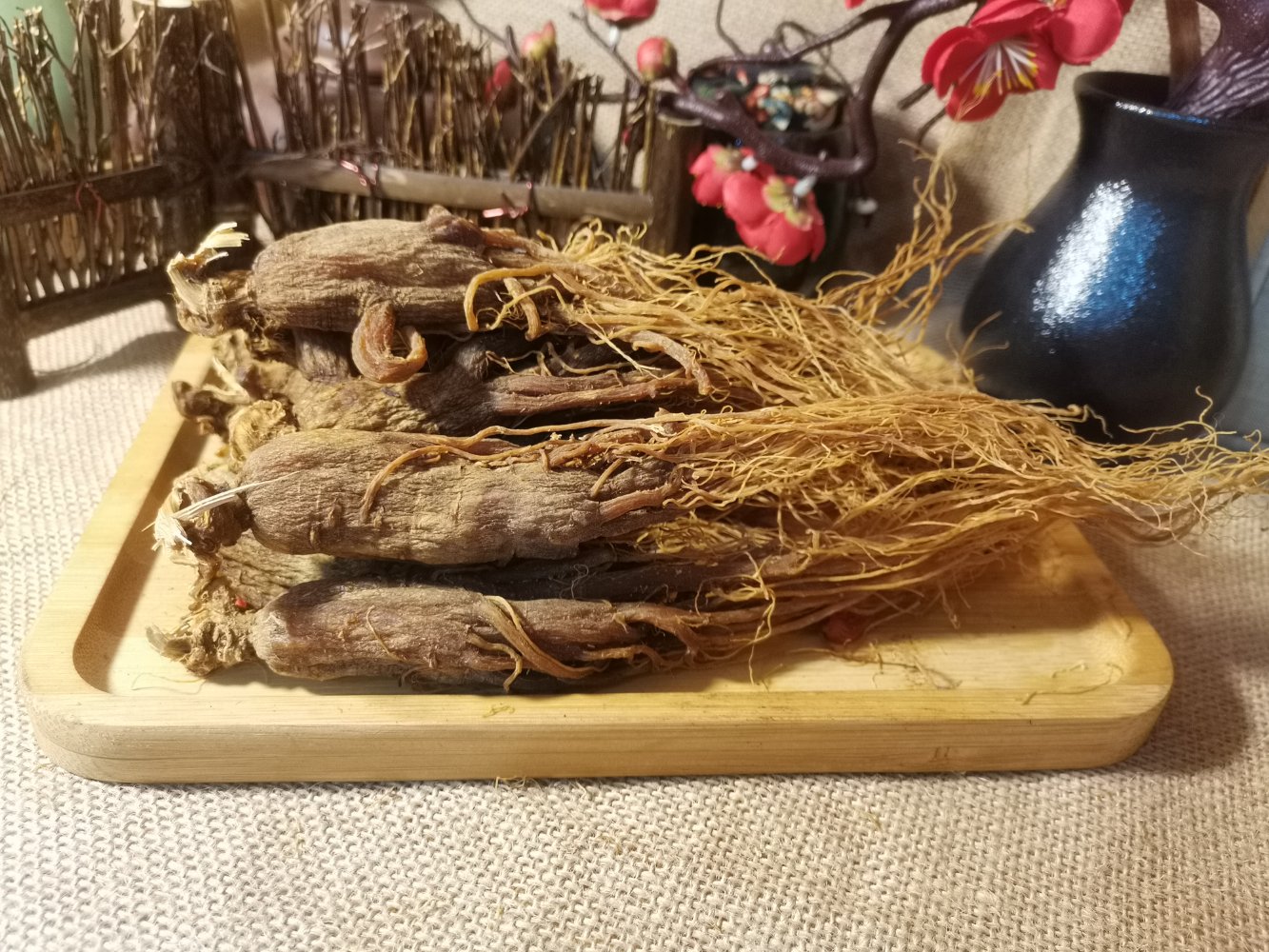 红参与白参外形对比图
