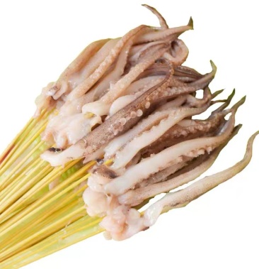 [鱿鱼串批发]阿根廷鱿鱼须串大手把串1000串铁板鱿鱼烧烤苏浙沪皖包邮