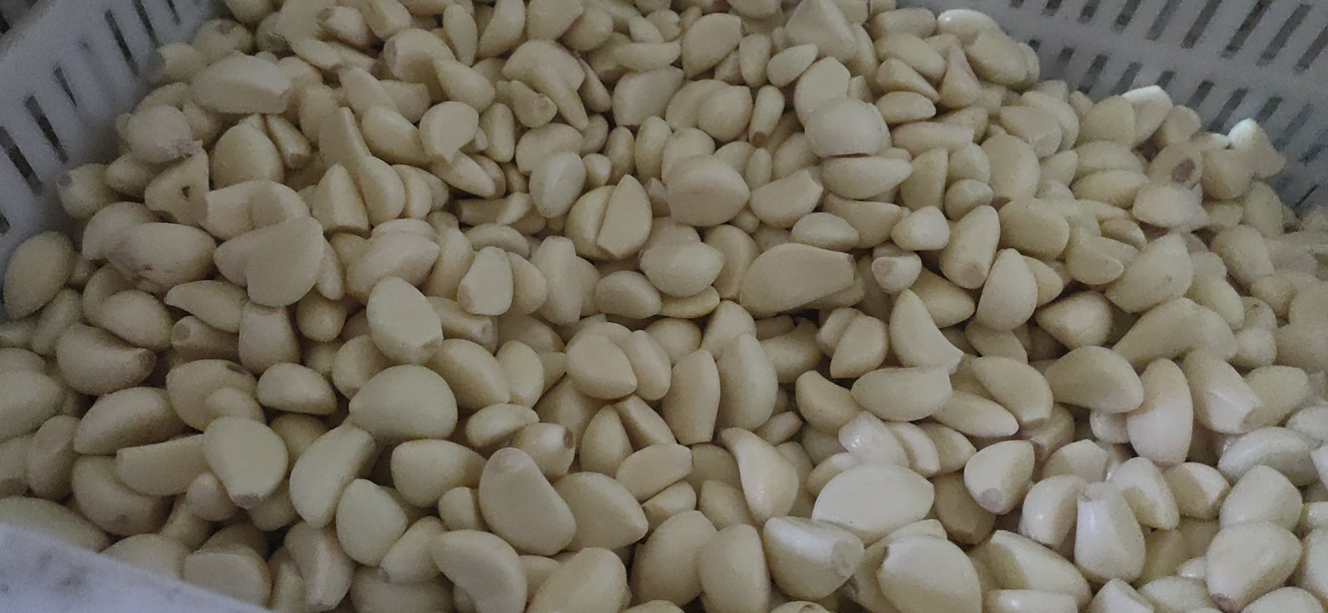 蒜苗干子炒肉丝食材处理图