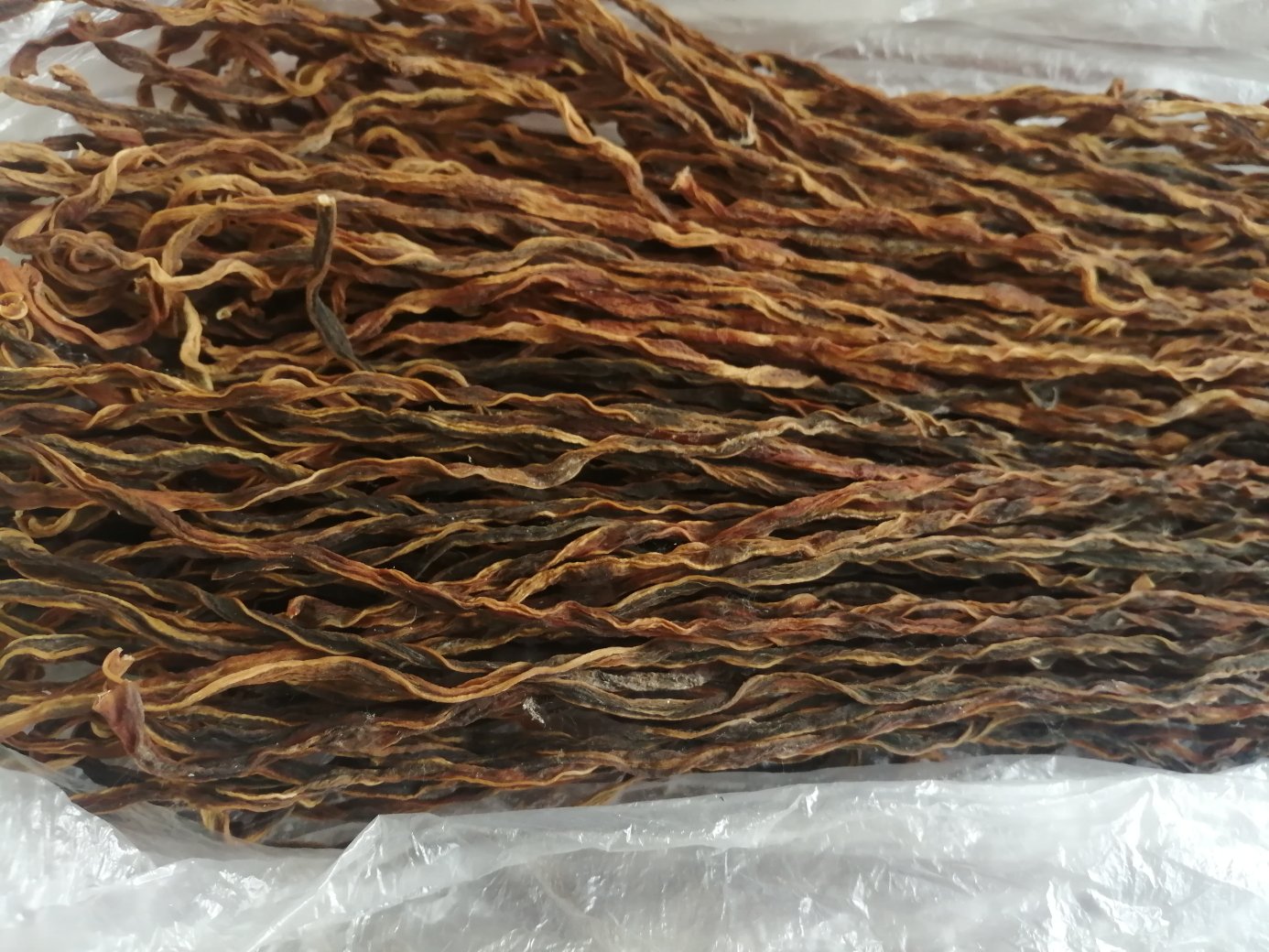 白不老豆角晒干过程
