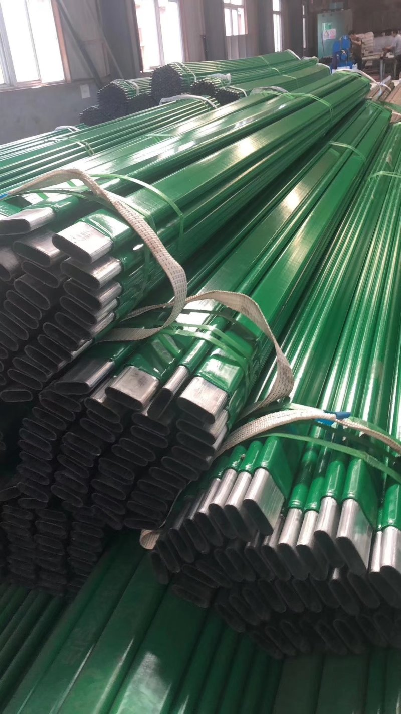 园艺包塑钢管爬藤类花架蔬菜架子杆月季爬藤支架椭圆管骨