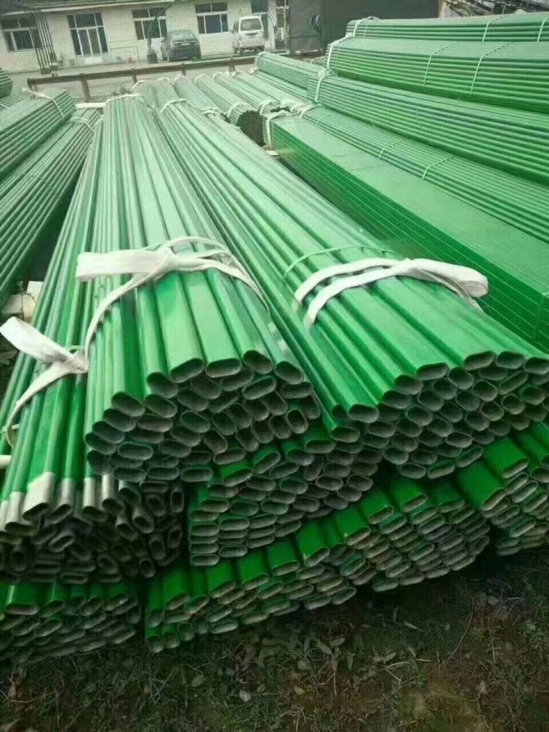 园艺包塑钢管爬藤类花架蔬菜架子杆月季爬藤支架椭圆管骨