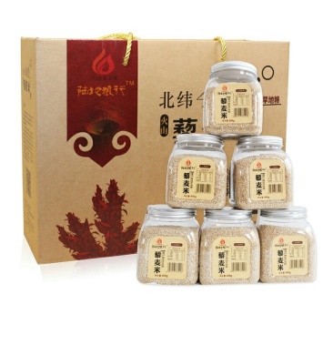 陆地粮行藜麦米礼盒400g6罐精选旱地粮