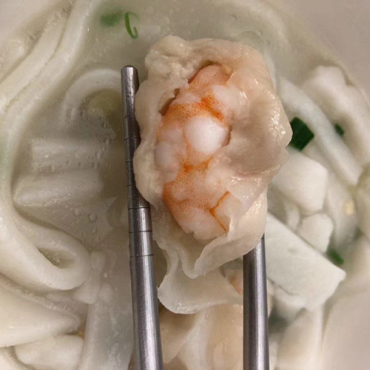 鱼皮鲜虾饺虾肉饺潮汕手工特色饺子无任何添加剂