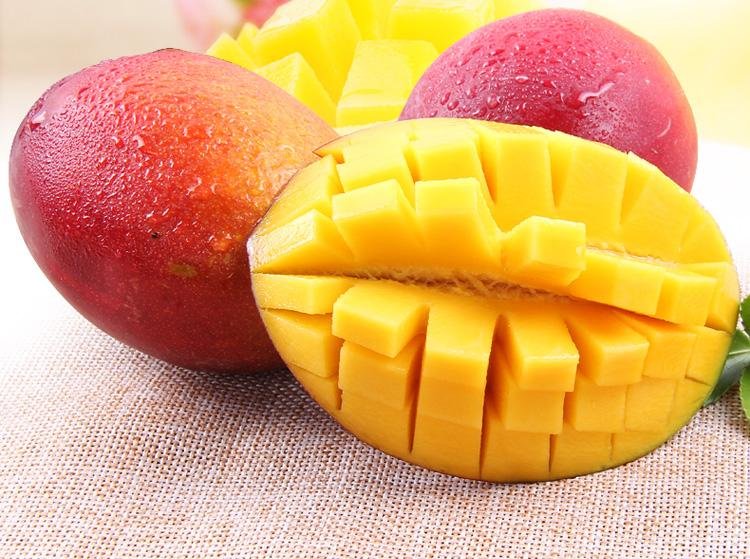 贵妃芒果肉切片