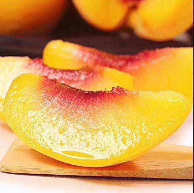 炎陵黄桃果肉特写