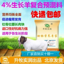 羊预混料生长羊饲料青年羊预混料羊前期拉骨架预混料4%
