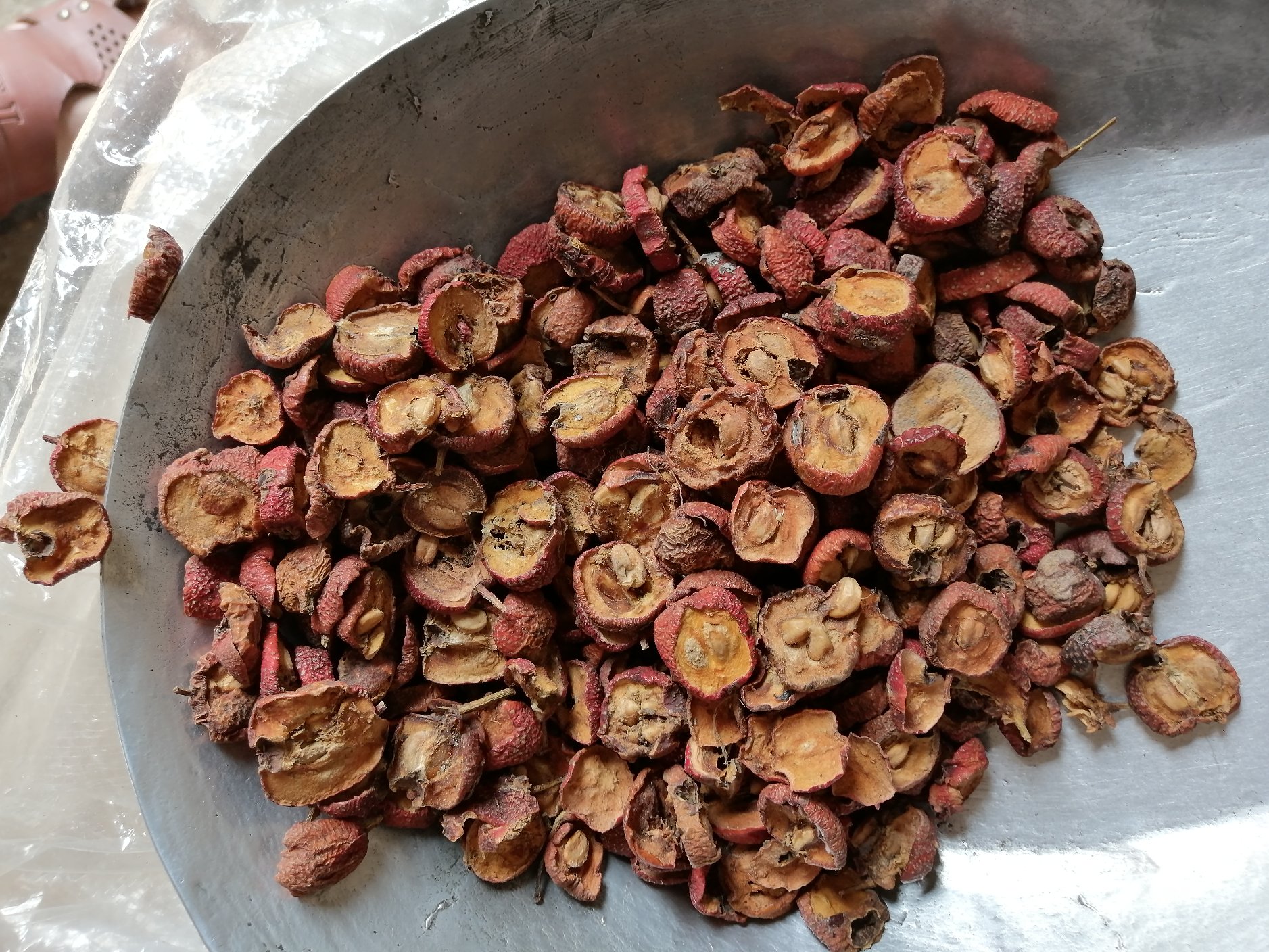 家庭炒制焦山楂过程图