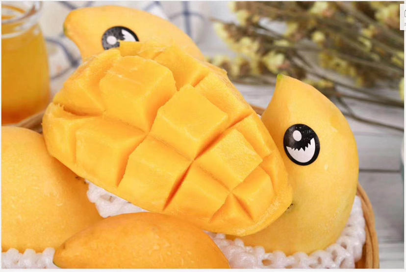 鹰嘴芒果果盘摆盘图