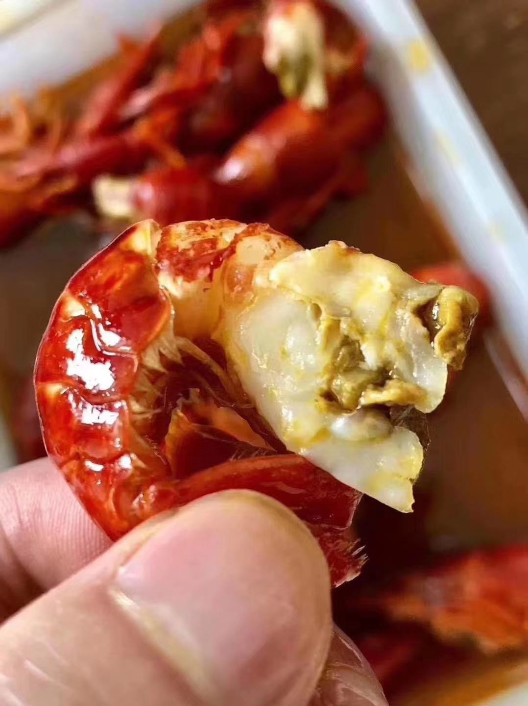 莱克麻辣小龙虾一件十盒,油炸虾,味道好,一盒25只左右