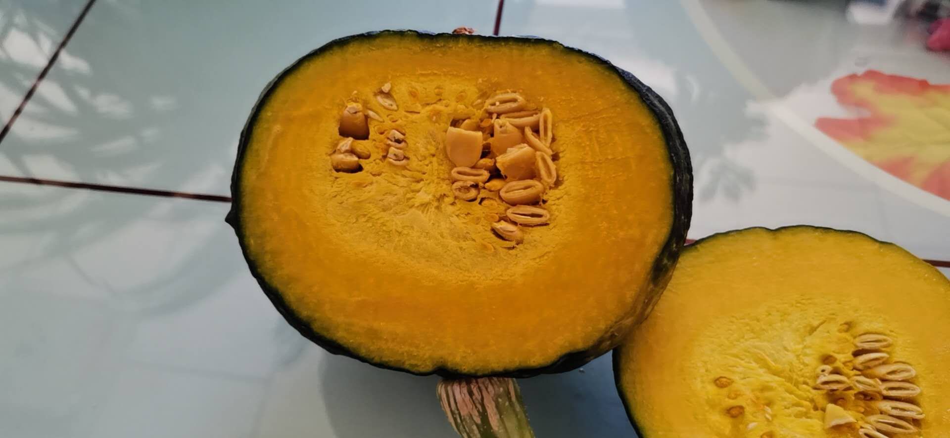 板栗南瓜切开图