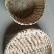 纯手工制作竹筐，竹筛