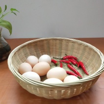 竹编竹制品纯手工竹编水果篮馒头篮