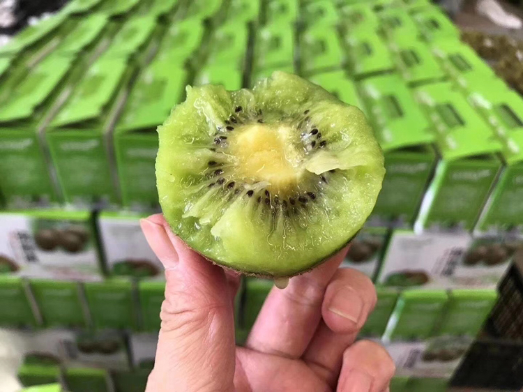 软枣猕猴桃切开剖面展示