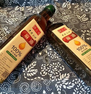 源三农农家传统自榨炒熟香麻油1装