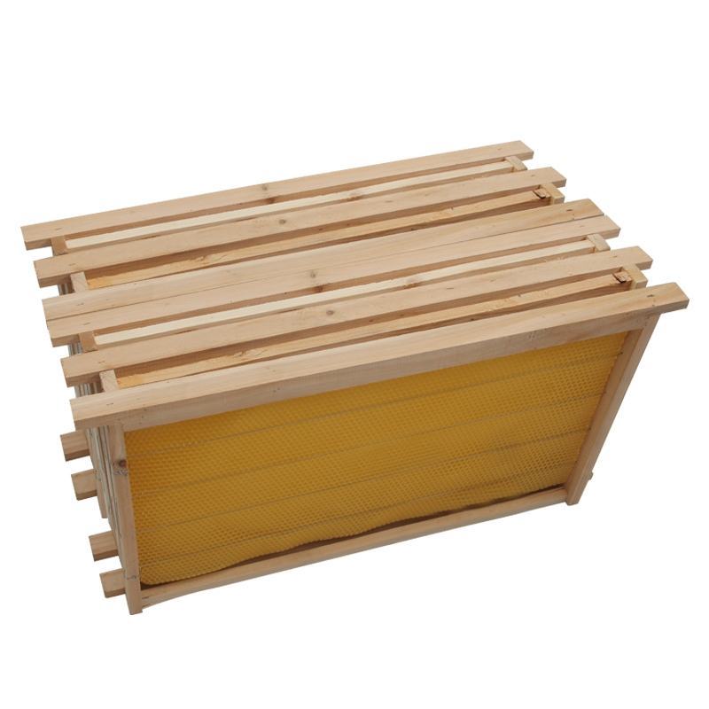 中蜂意蜂巢础带框巢框成品杉木巢脾10片装蜂蜡蜂箱全套包邮