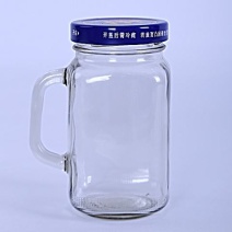 网红玻璃瓶水杯一罐多用560ml