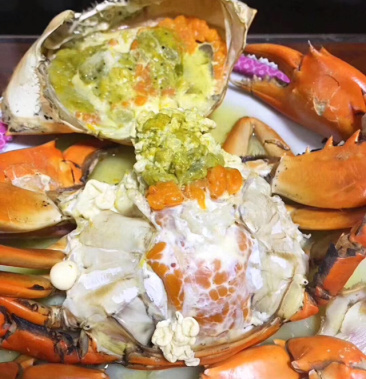 无绳海峡满膏蟹金门海域捕捞沿海膏蟹肉质鲜甜台湾情