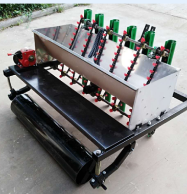 六行大蒜播种机配套四轮拖拉机 种大蒜的机器
