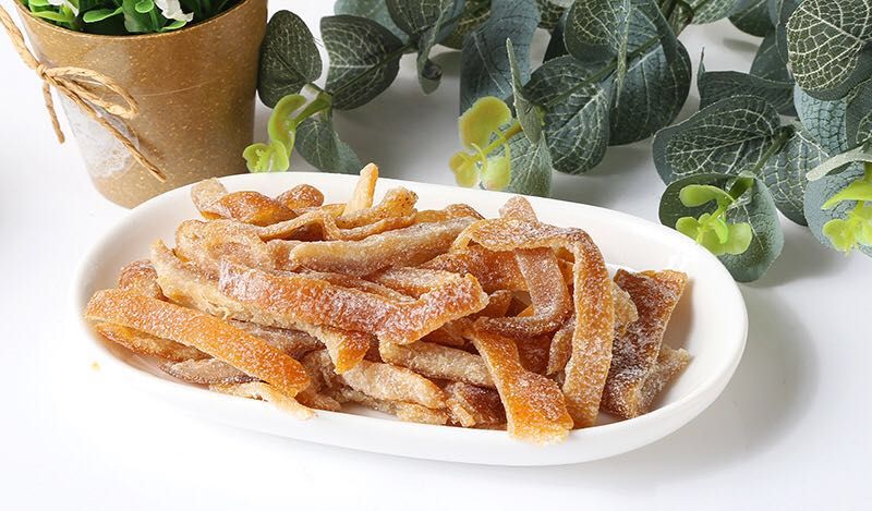 雪梨干与陈皮食材展示