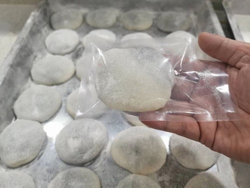 芋圆手工搓制过程图