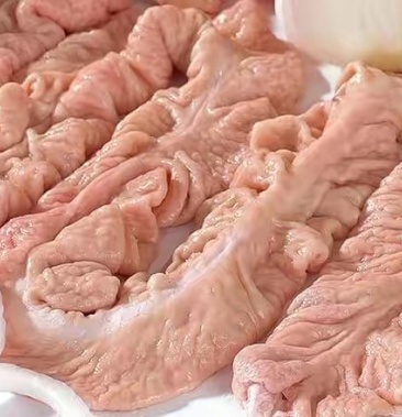 新鲜猪大肠冷冻可半加工