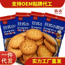 网红日式小圆饼干100g袋日本海盐小圆饼南乳味饼干奶盐味