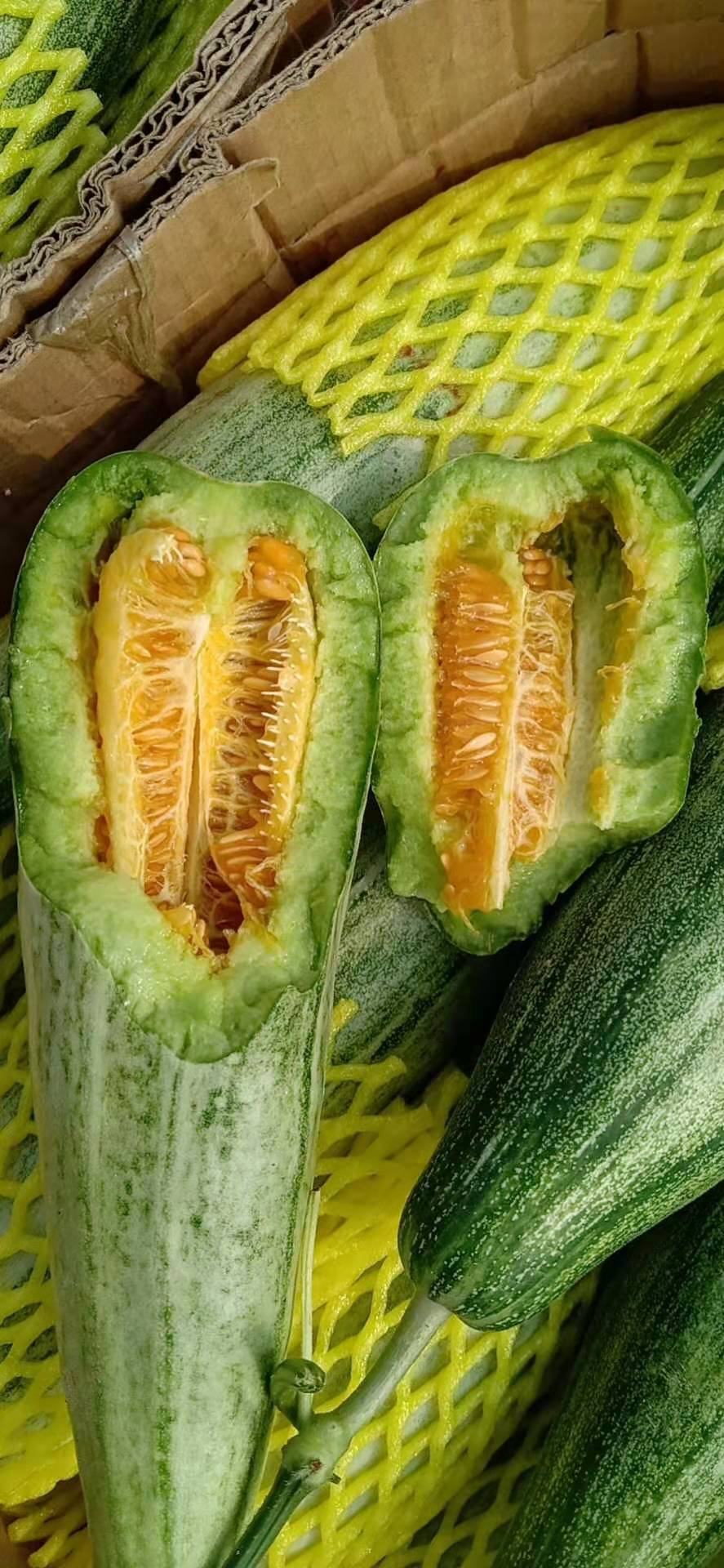 羊角蜜甜瓜熟度好糖度高大量上市产地直发质量保障