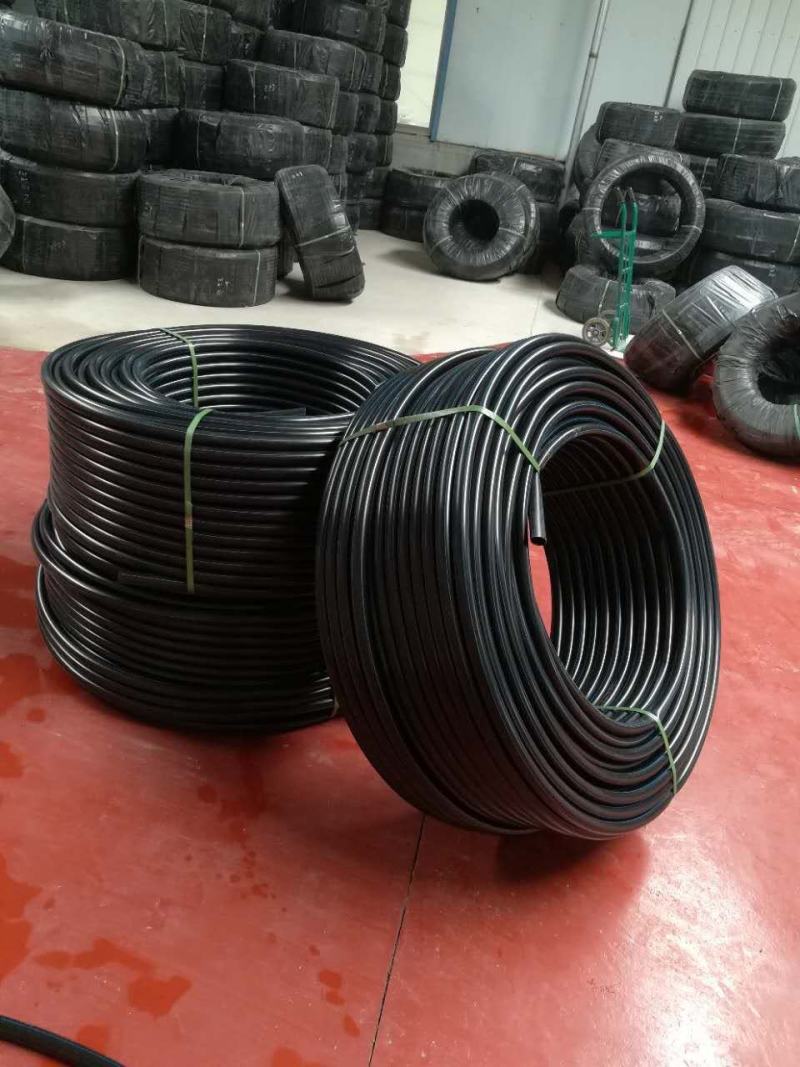 pe管材农用大田绿化节水主管塑料黑色盘管苗圃灌溉设备