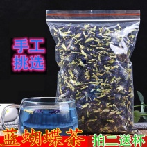 精品蓝蝴蝶正宗泰国蝶豆花蓝色妖姬蓝蝴蝶花茶
