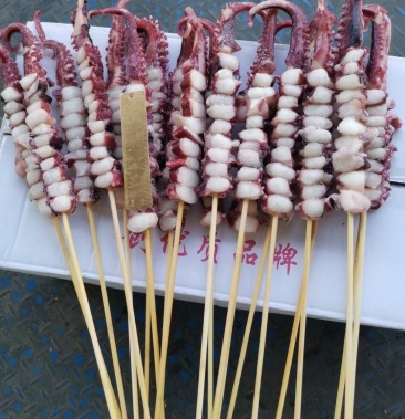 章鱼串,铁板鱿鱼串,龙珠串