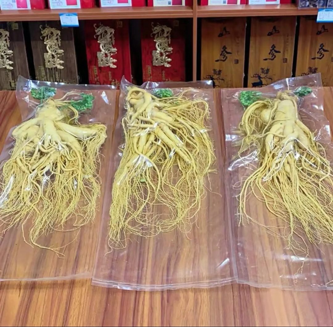 展示冷冻前后鲜人参的外观和质地对比 鲜人参冷冻保存前后对比图