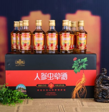 人参鹿鞭酒 人参虫草酒 一提10瓶 一瓶150毫升