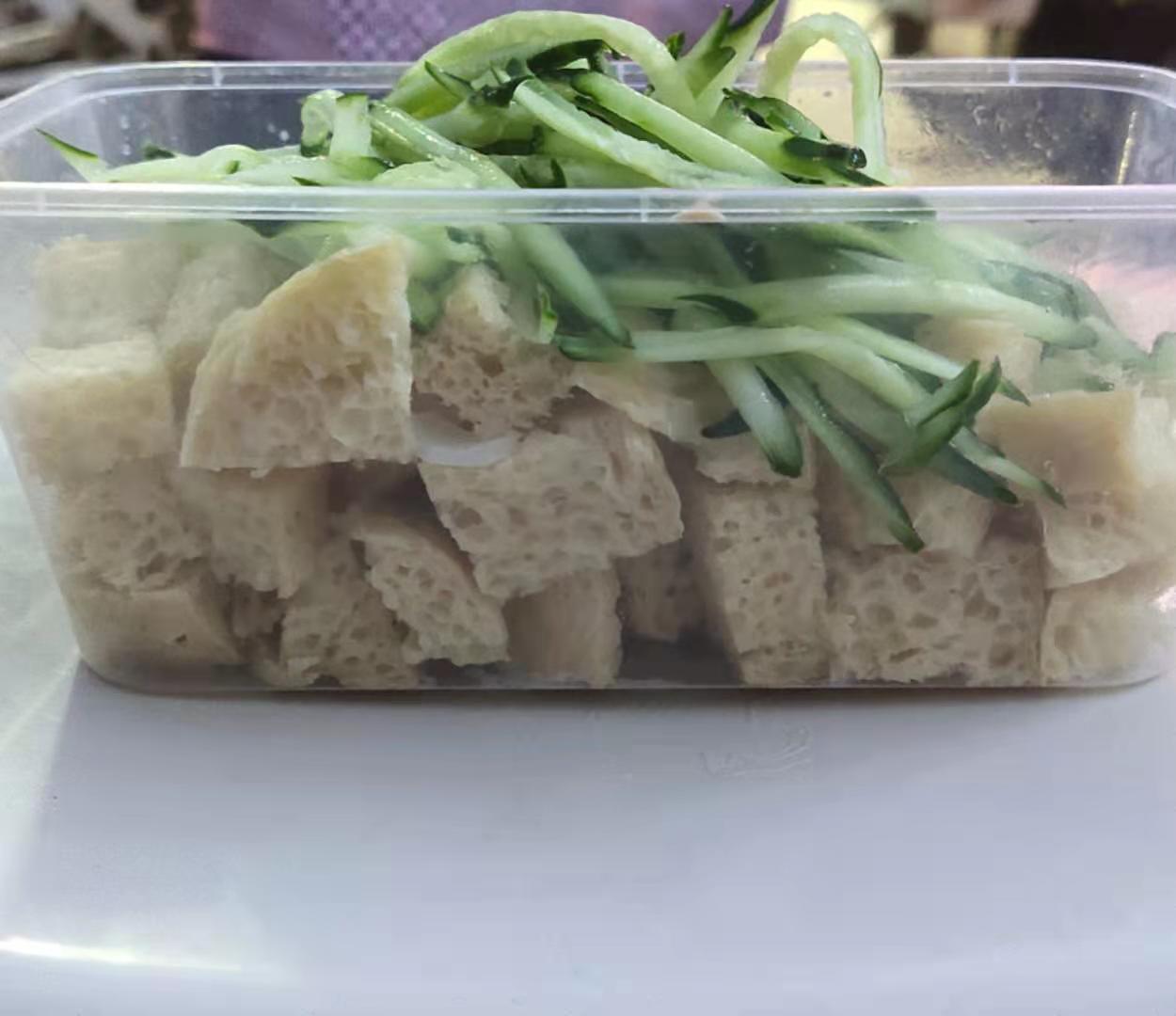 黄瓜切片摆盘图