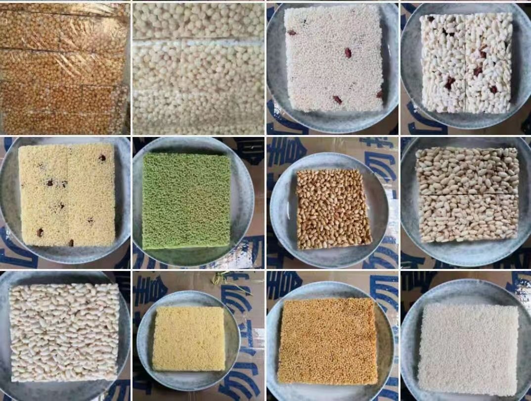 粟栗深加工产品展示图,包括即食包装、粟栗粉、糕点原料等 粟栗深加工产品展示