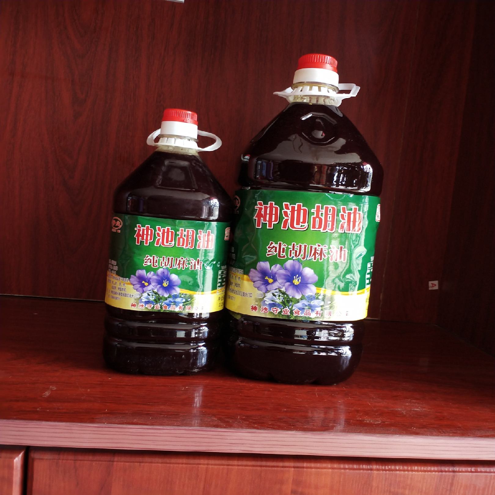 神池特产胡麻油正宗山西神池胡麻油亚麻籽油食用热榨