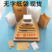 中药纸袋小药纸袋淋膜牛皮纸袋包装纸袋空白无字纸袋食品